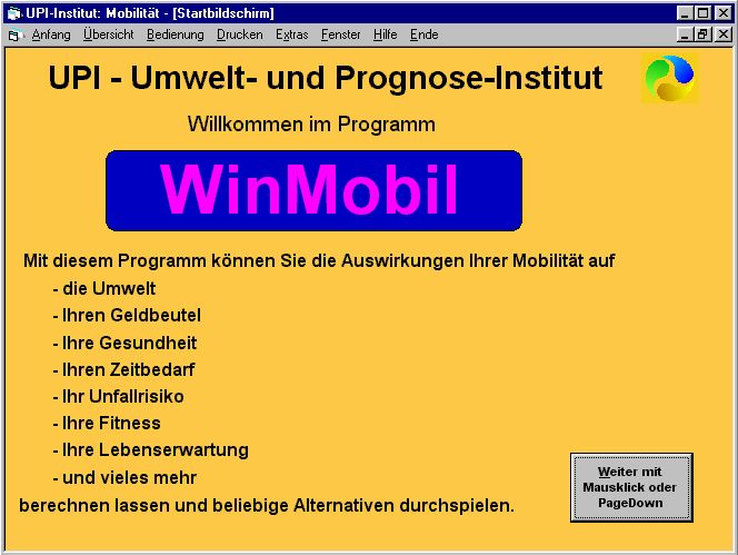 Screenshot Startbildschirm WinMobil  upi451.jpg (60960 Byte)